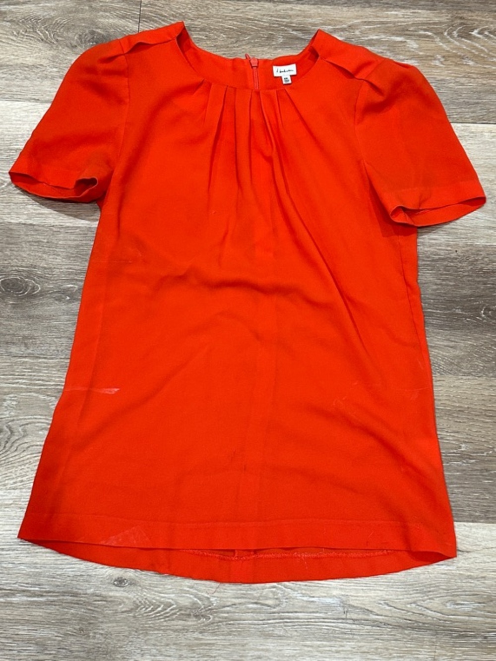 Babaton Vibrant Coral Short Sleeve Top